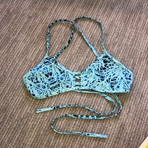Jolyn light blue bikini top